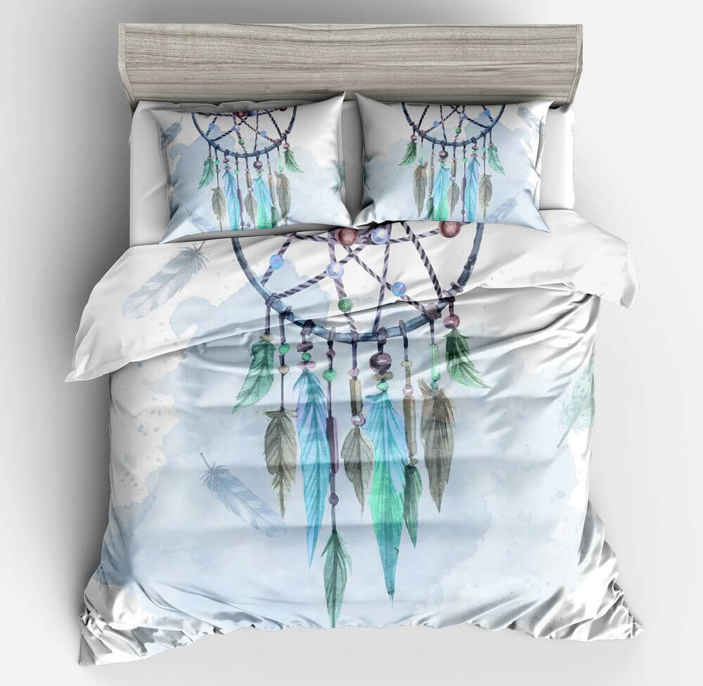 Dreamcatcher feather quilt cover bedroom décor