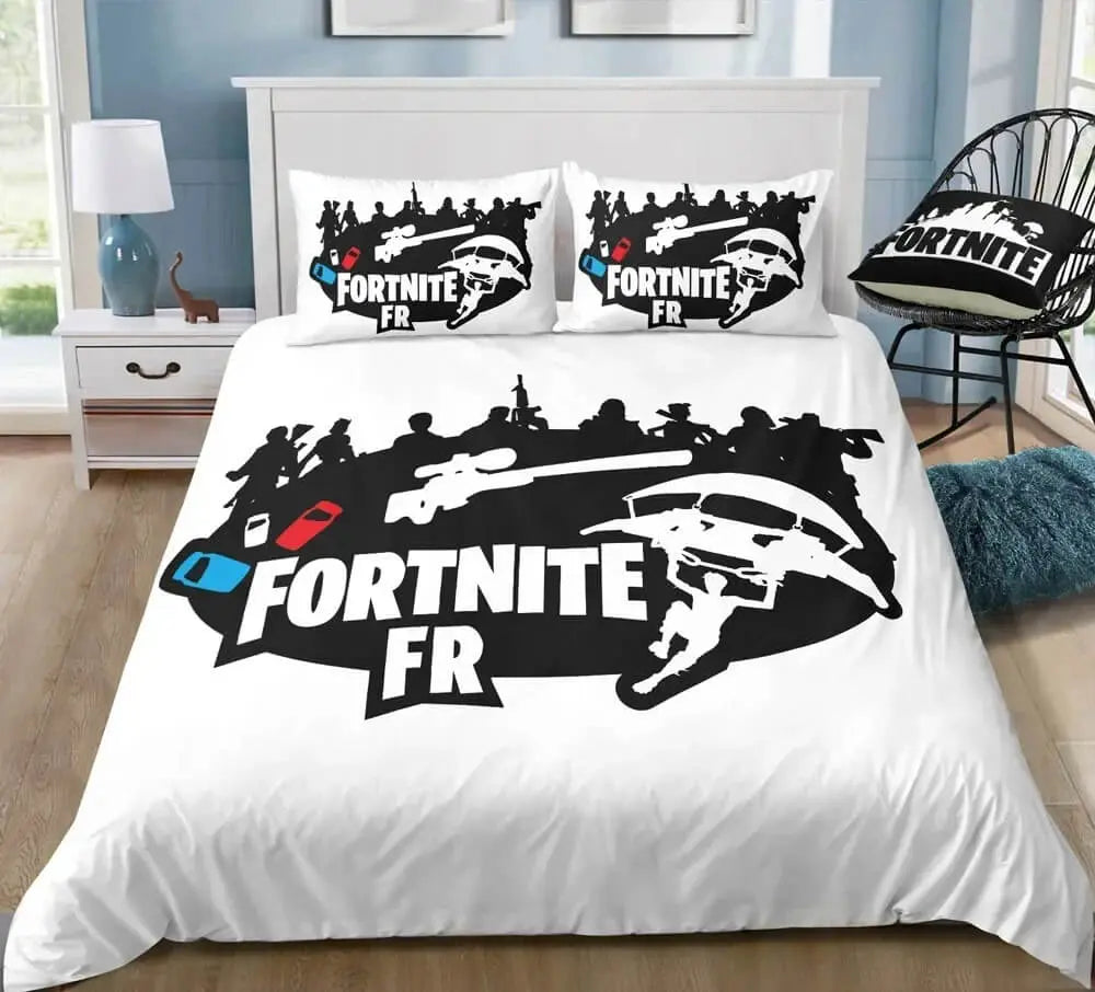 3D Fortnite Gaming Bed Sheet