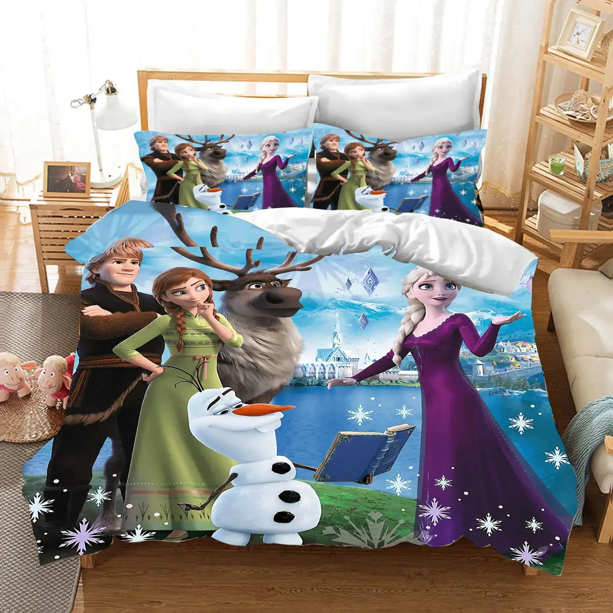 3D Frozen Elsa & Kristoff Kids Doona Cover Zirconic