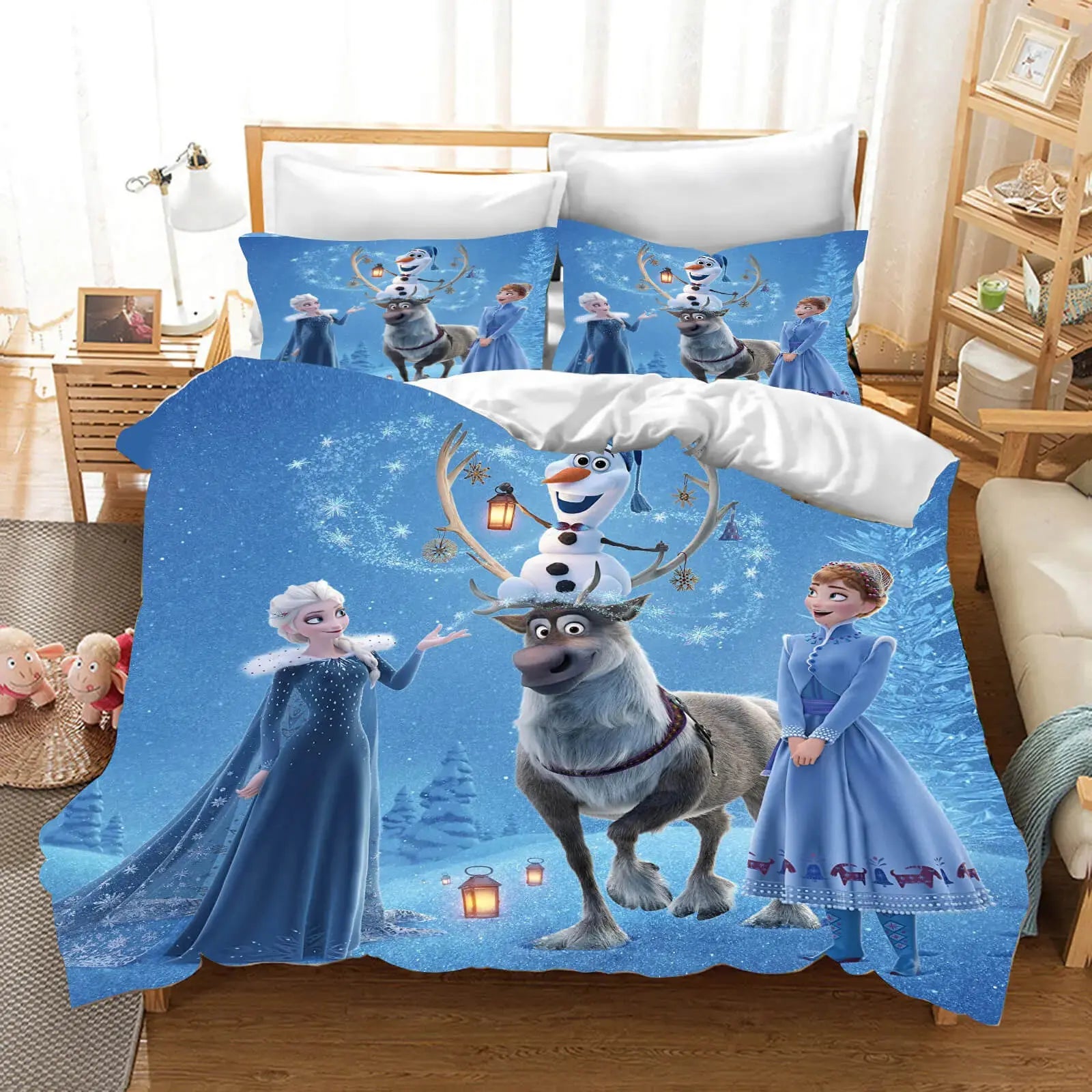 3D Frozen Elsa & Anna Kids Doona Cover