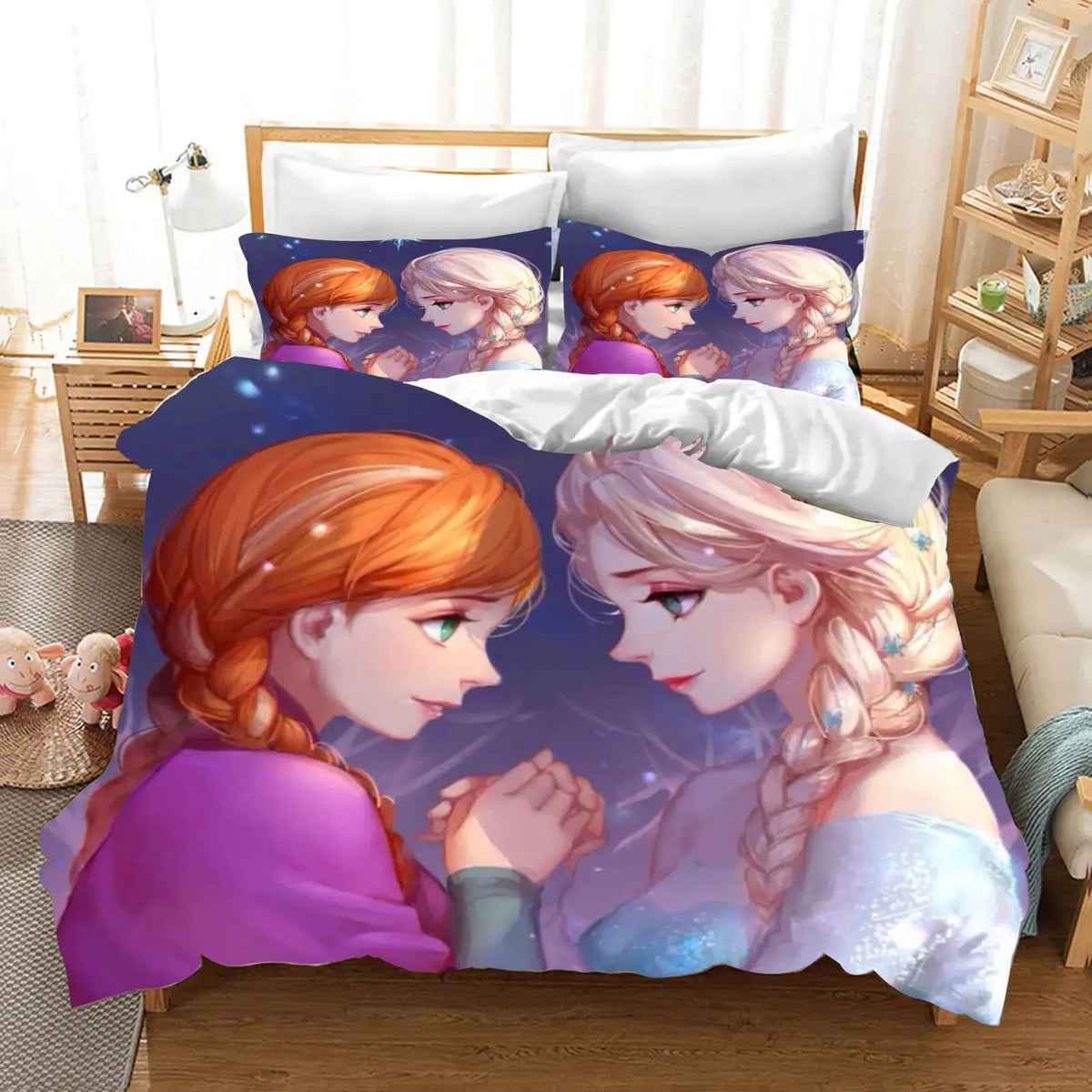 3D Frozen Elsa Kids Quilt Cover Zirconic