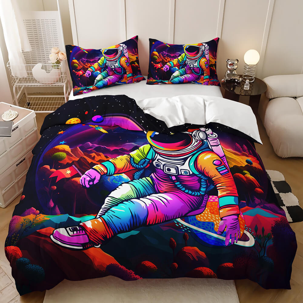 3D astronaut duvet cover for children's space bedroom