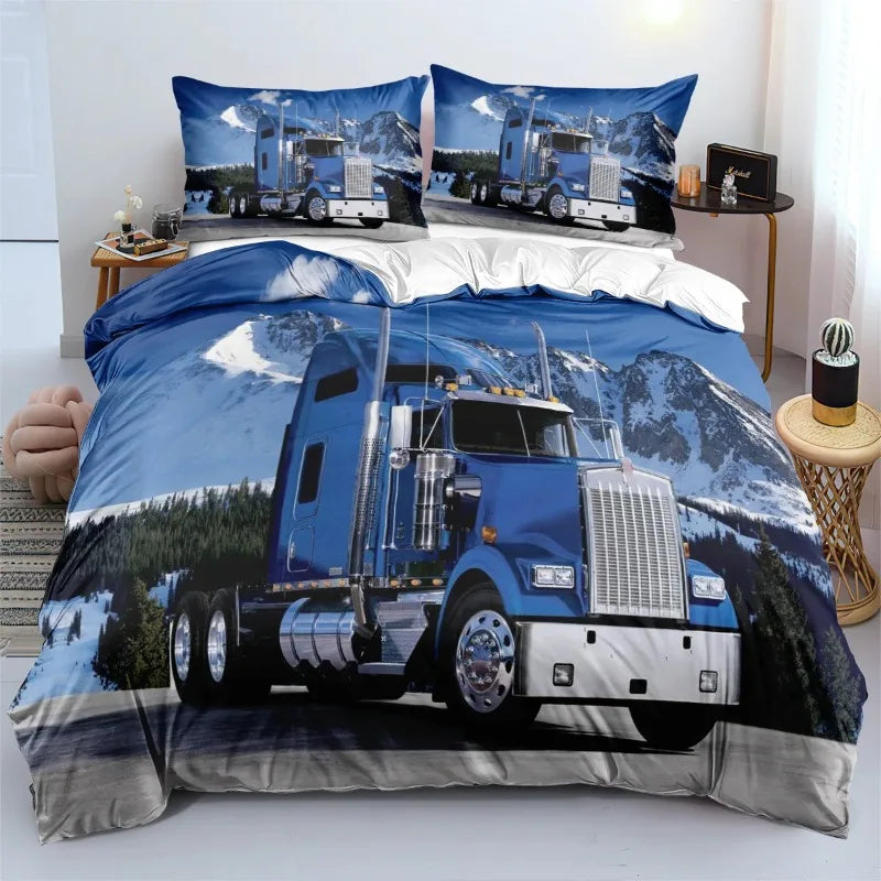Kenworth Truck Comforter Cover Bedding Gift for Truck Fans