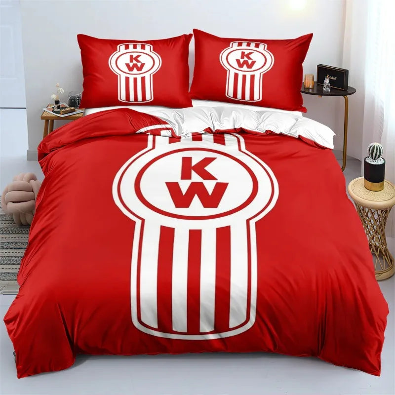Kenworth Truck Bedding Gift Set for Kids Teens Adults