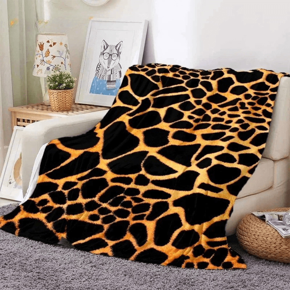 3D animal print flannel blanket zebra leopard tiger