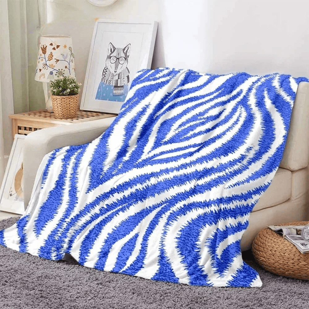 decorative zebra blanket for bedroom makeover