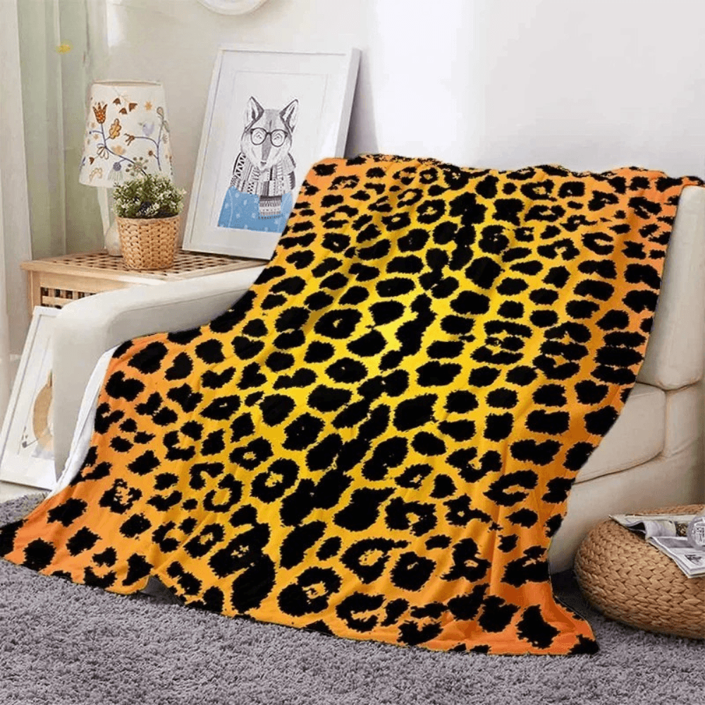 colorful animal print blanket for sofa and bed