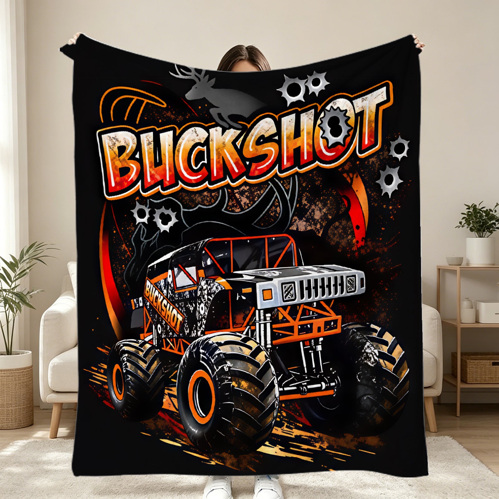 Megalodon 3D Printed Monster Truck Blanket