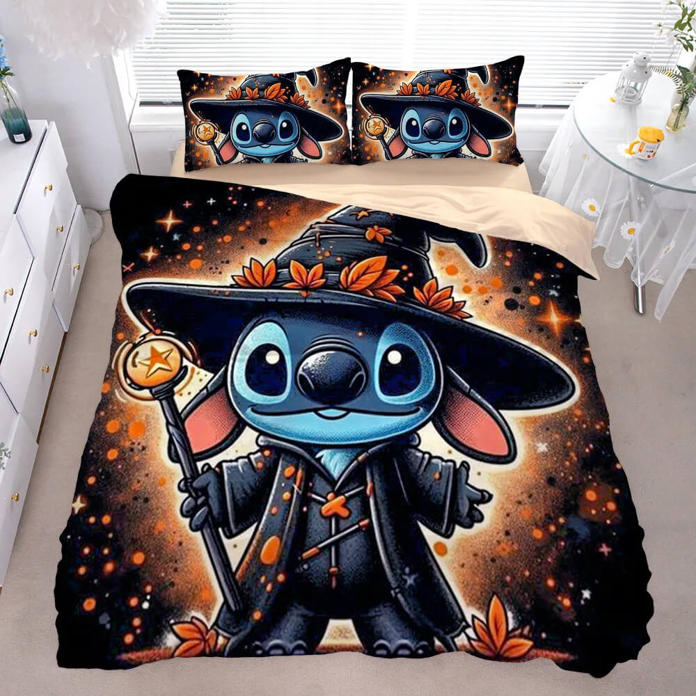 Cute Cartoon Stitch Duvet Cover Set for Kids Bedroom
