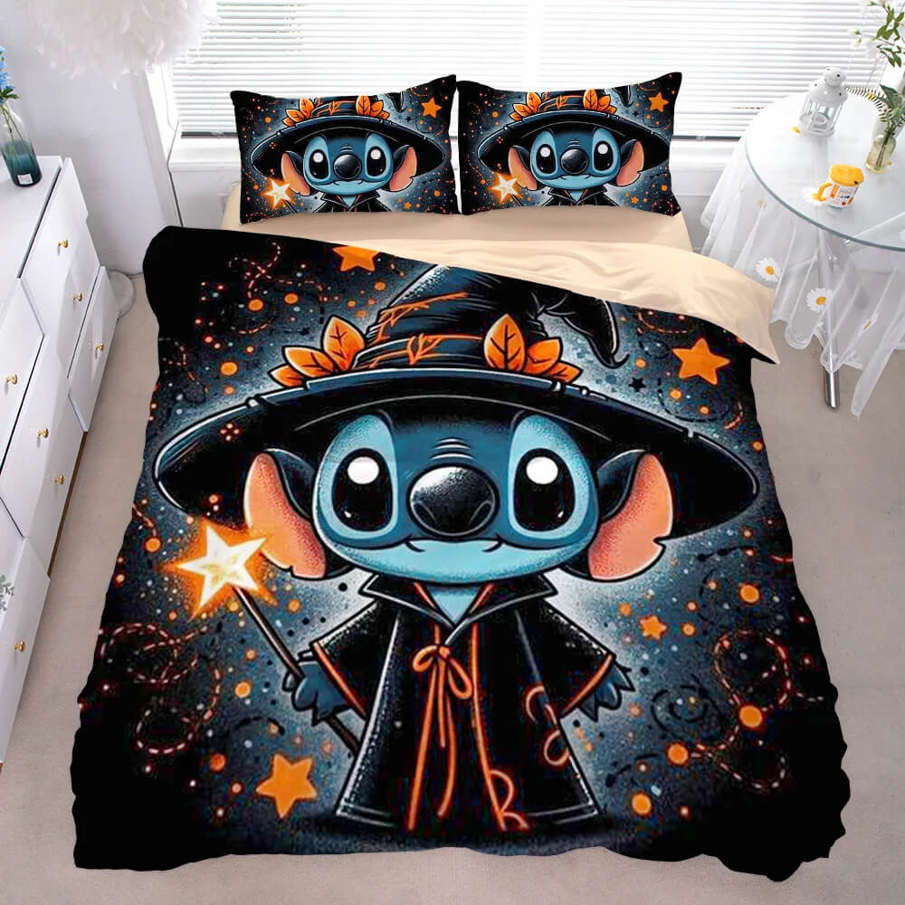 Stylish Cartoon Stitch Quilt Cover for Kids Bed