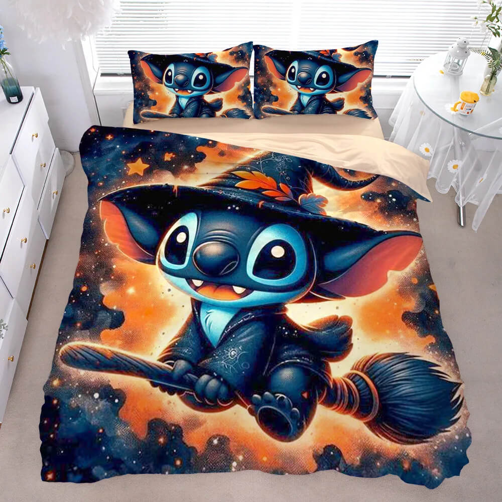 Unique 3D Stitch Bedding Set for Cartoon Lovers
