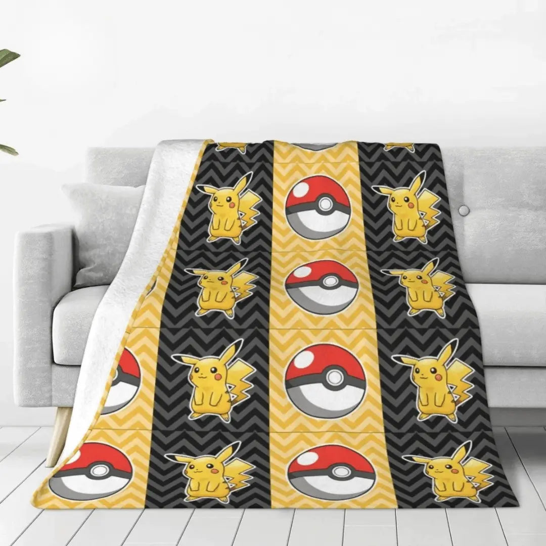 Pokemon Pikachu Cartoon Kids Throw Blanket