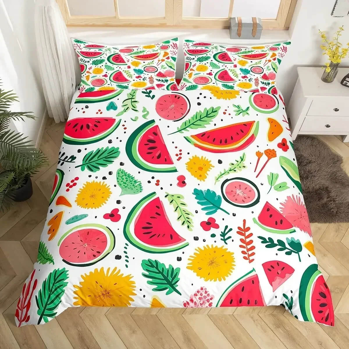 3D dragon fruit comforter cover with pillowcases