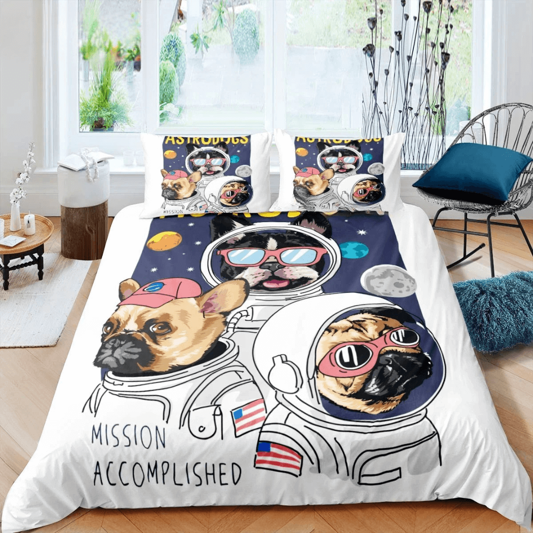 3D galaxy doona cover astronaut design