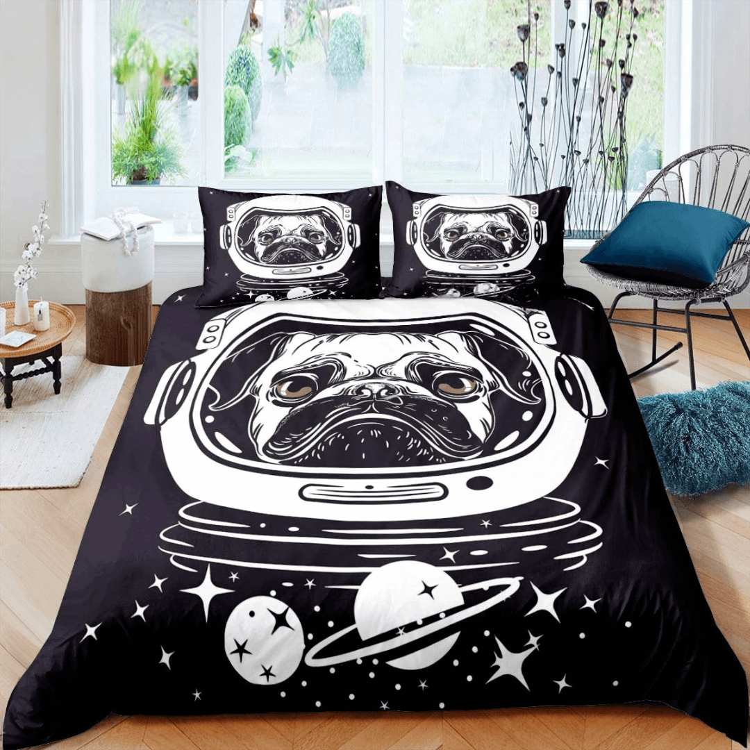 Cosmic space astronaut bedding for teens