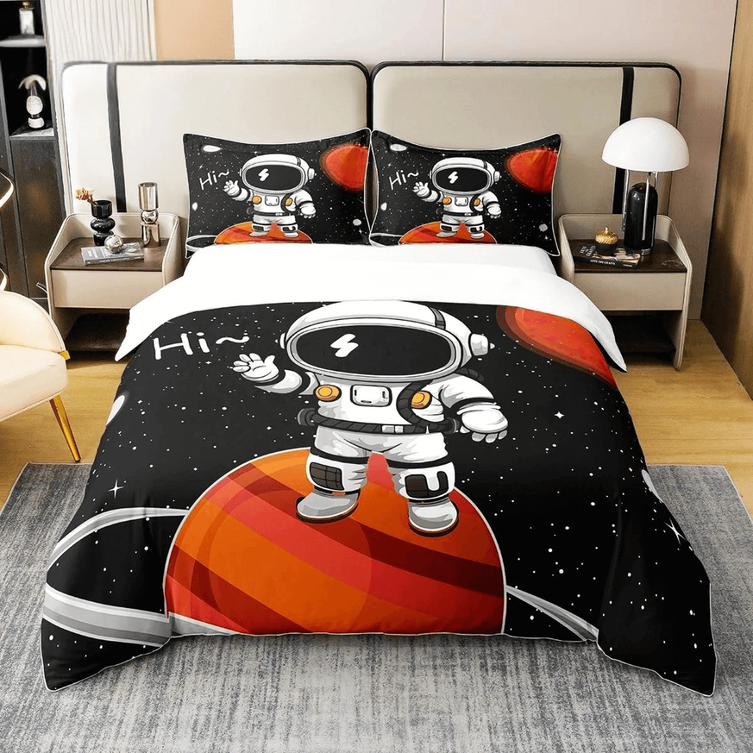 Astronaut design bedding set for boys room