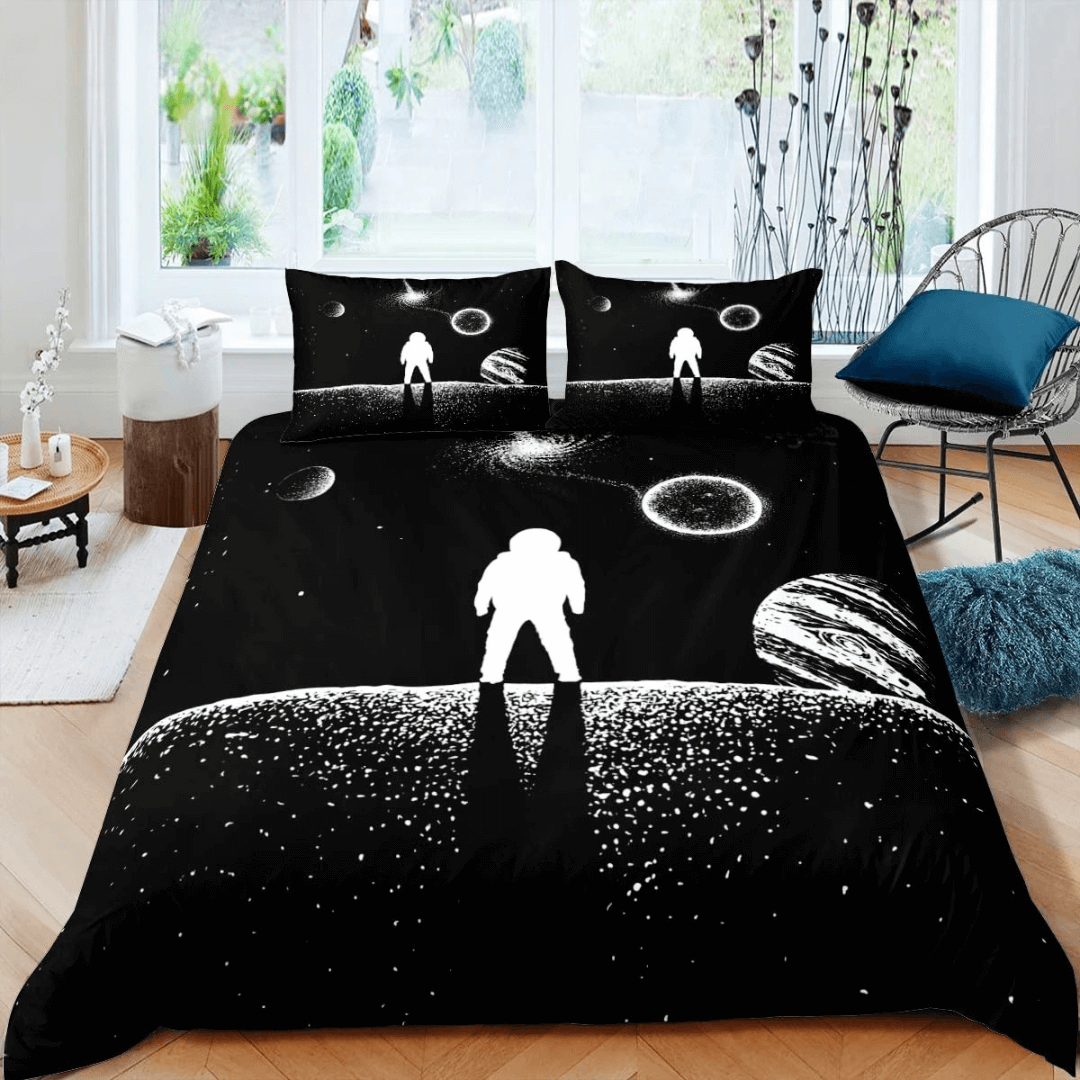 Space room decor doona cover for kids