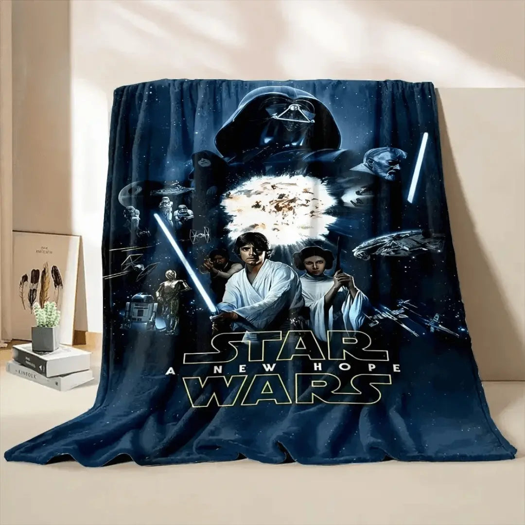 3D Star Wars C-3PO & Darth Maul Throw Blanket