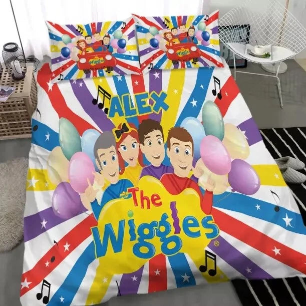 Cozy Wiggles cartoon doona cover for kids
