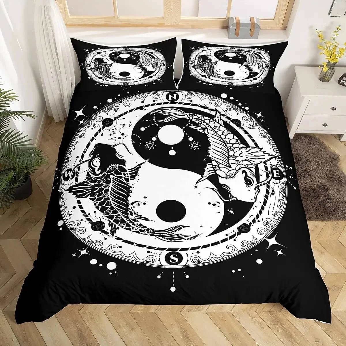 Yin Yang Comforter Cover for Zen Bedroom