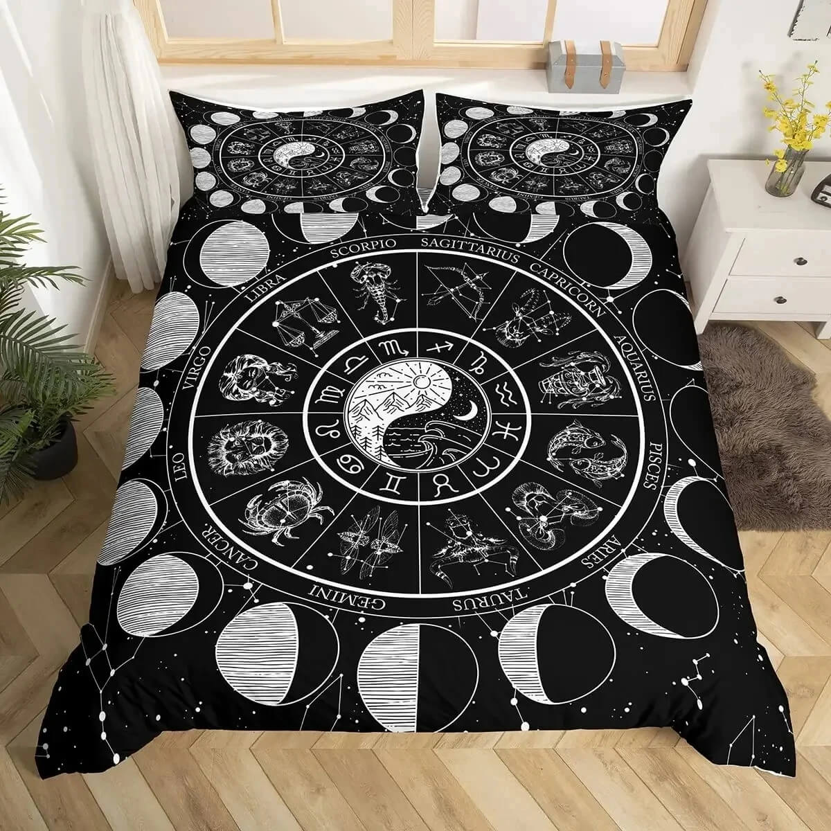 Psychedelic Yin Yang Bedding for Teens
