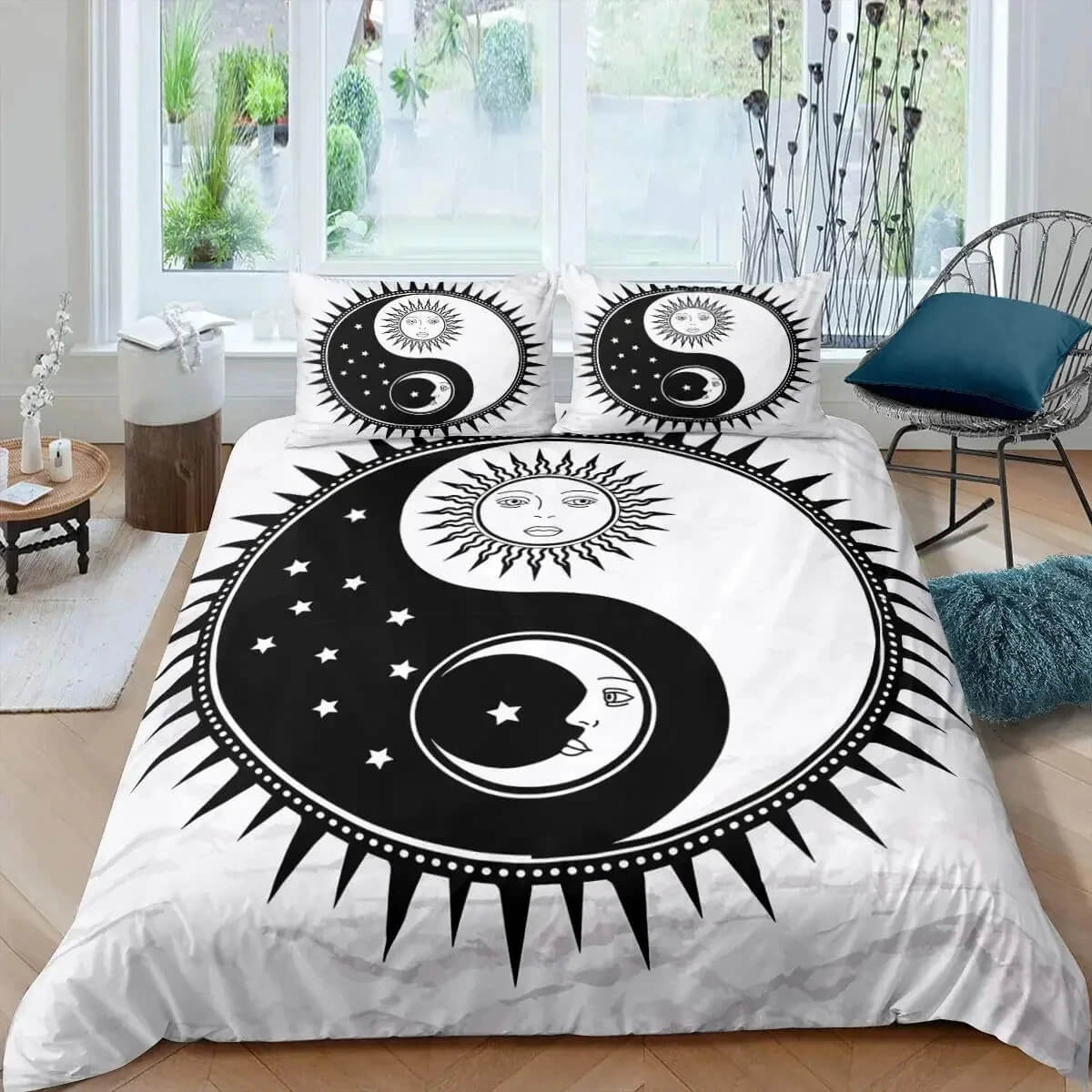 Cool Trippy Yin Yang Bedding for Boys