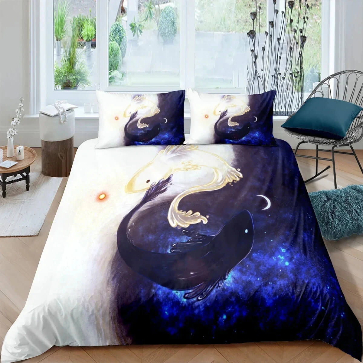 Artistic Yin Yang Bed Set for Home Decor