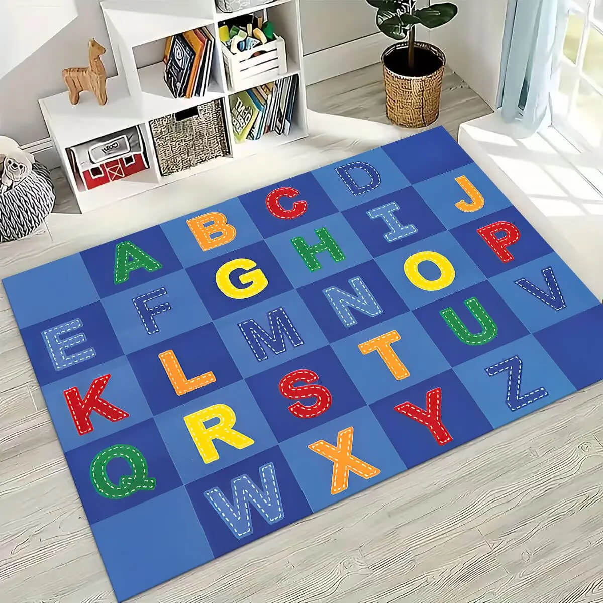 Educational play mat rug for toddlers and early learners