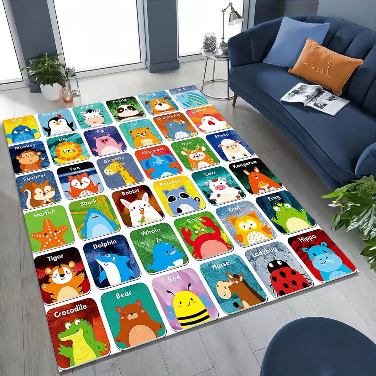 Alphabet ABC rug for toddlers’ crawling and playing