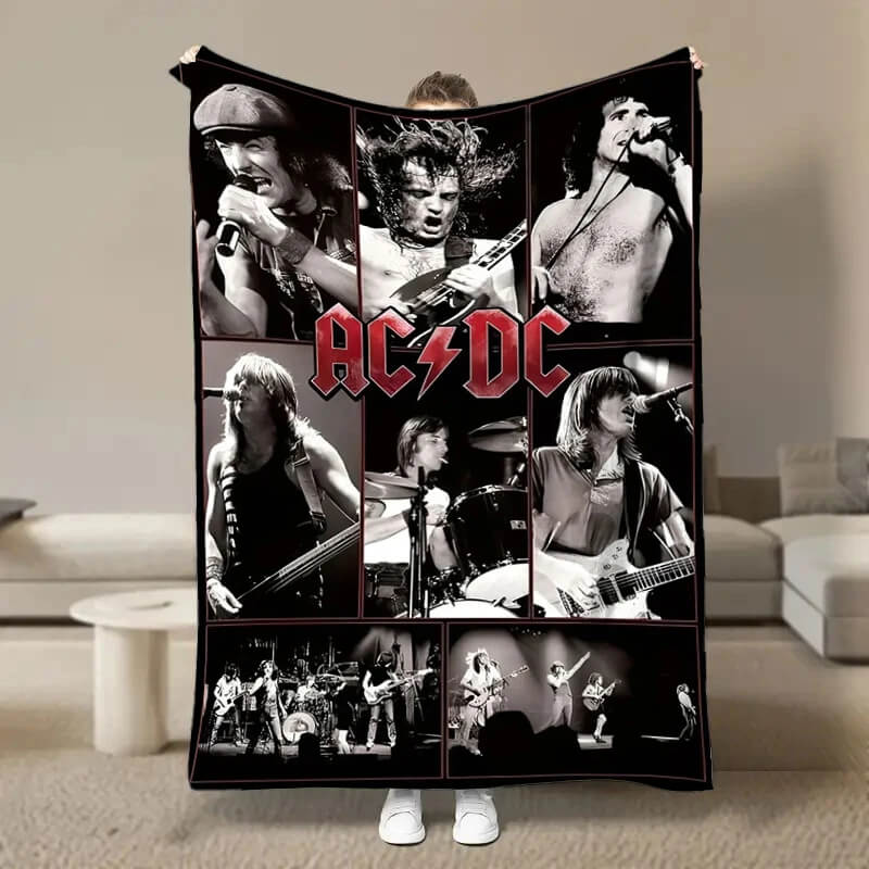 AC/DC kids bedroom décor blanket