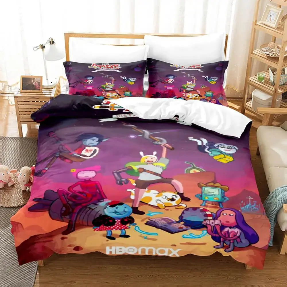 Adventure Time Cake & Jake The Dog Kids Duvet Cover Zirconic