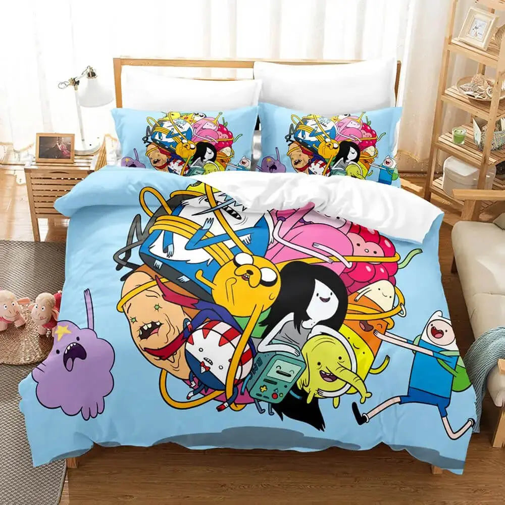Adventure Time Lumpy Space Princess & Ice King Kids Bedding Set Zirconic