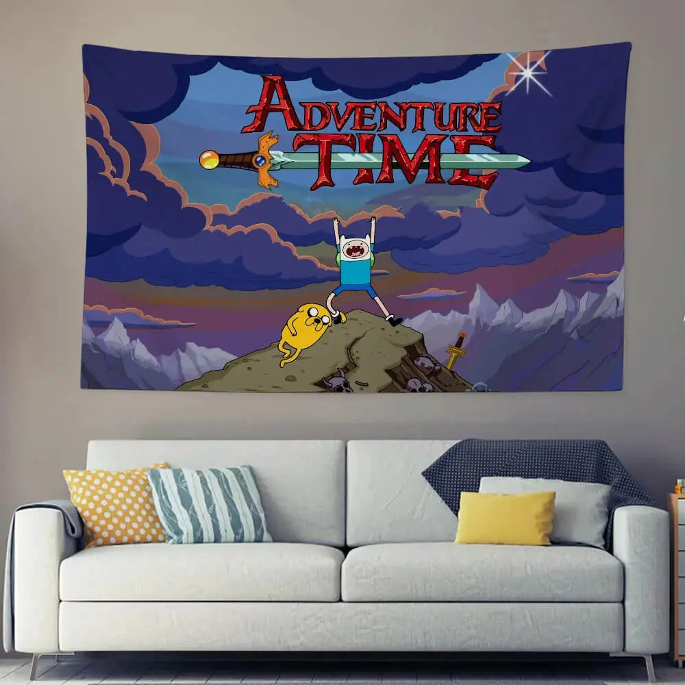 Adventure Time Finn & Jake Kids Tapestry Zirconic