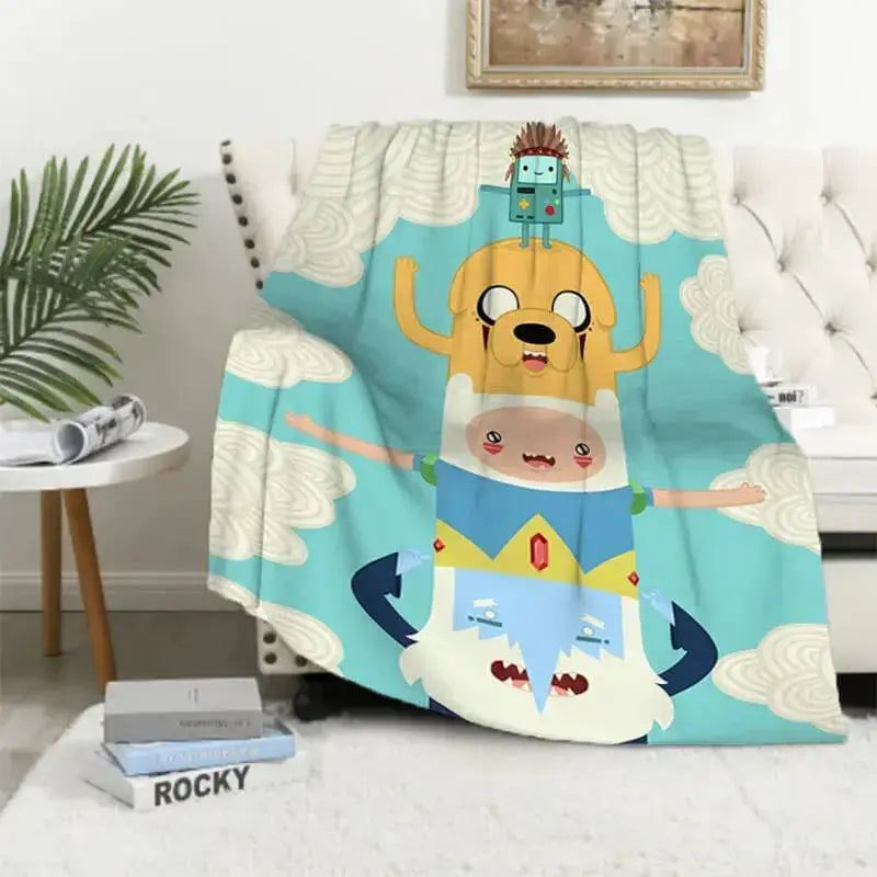Adventure Time Ice KIng & BMO Kids Throw Blanket Zirconic