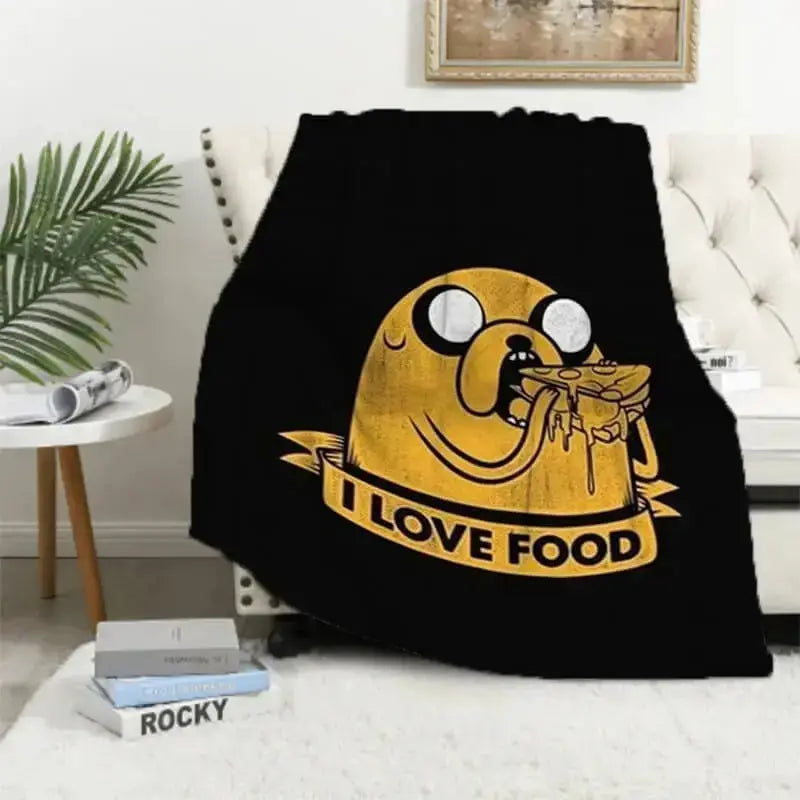 Adventure Time Jake The Dog Kids Sofa Throw Blanket Zirconic
