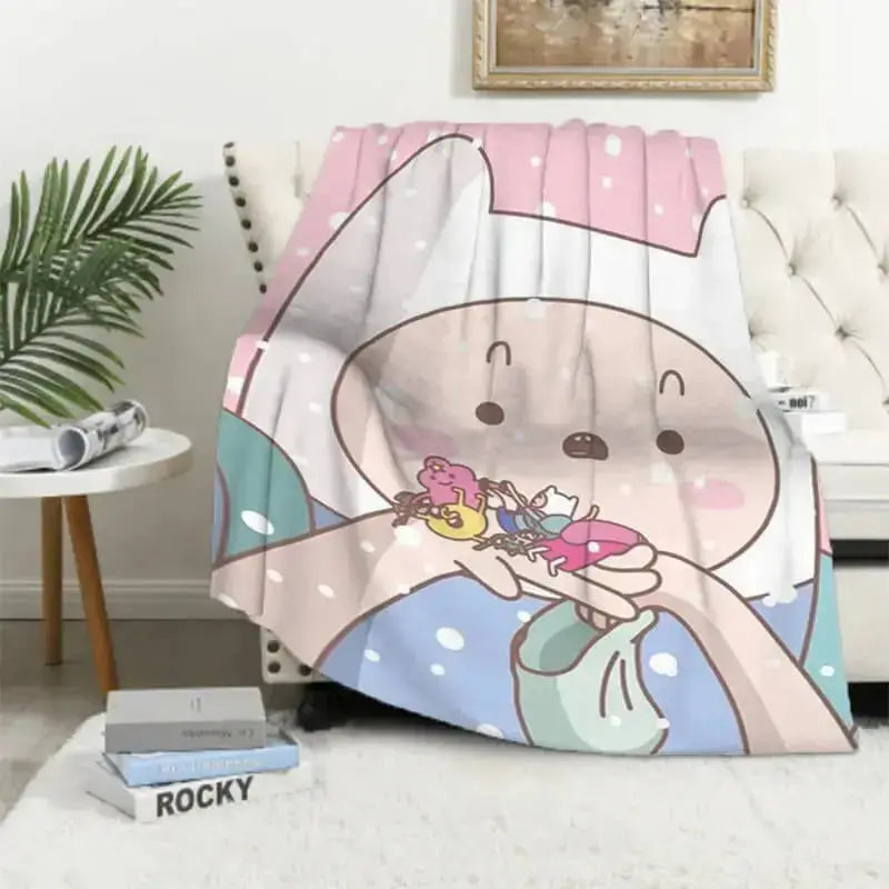 Adventure Time Finn The Human Kids Throw Blanket Zirconic