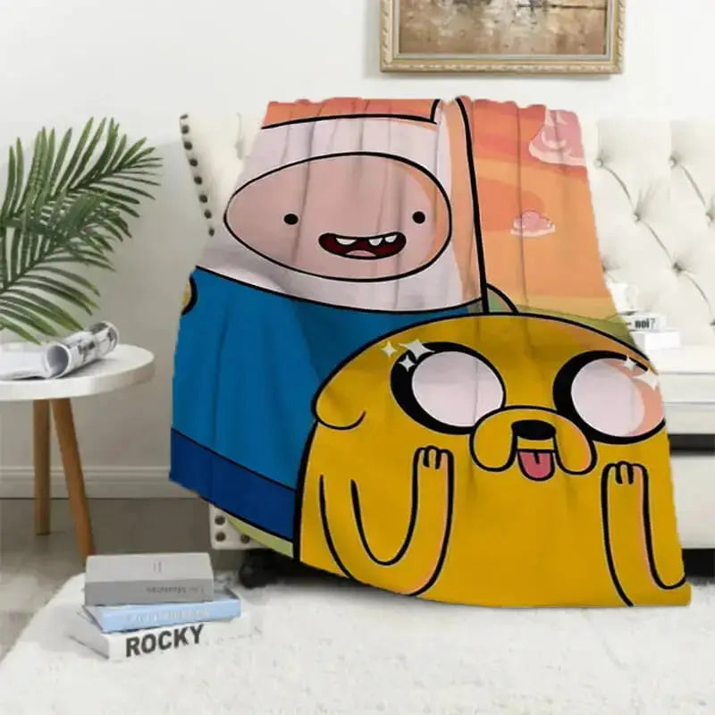 Adventure Time Finn & Jake Kids Throw Blanket Zirconic