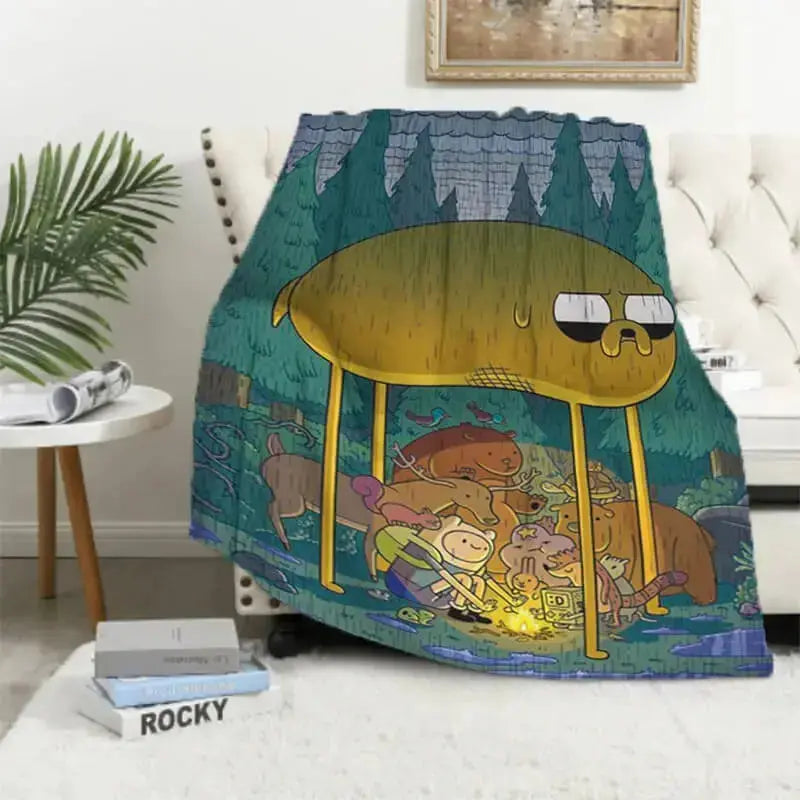 Adventure Time Finn & Lumpy Space Princess Kids Throw Blanket Zirconic