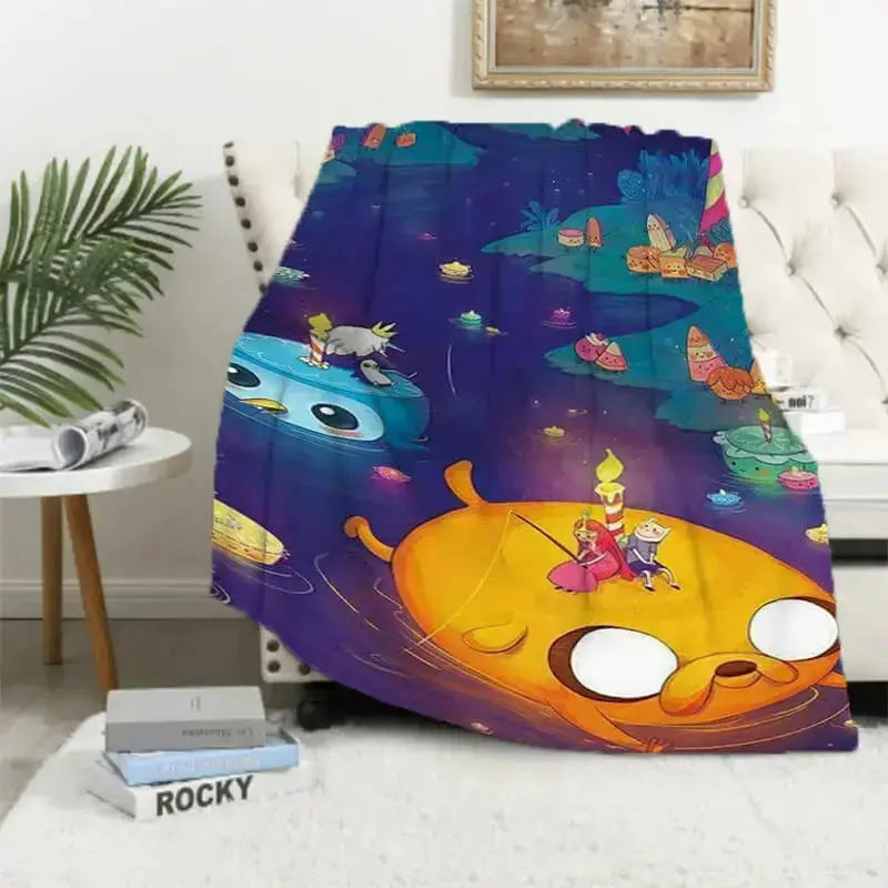 Adventure Time Princess Bubblegum & Ice King Kids Throw Blanket Zirconic