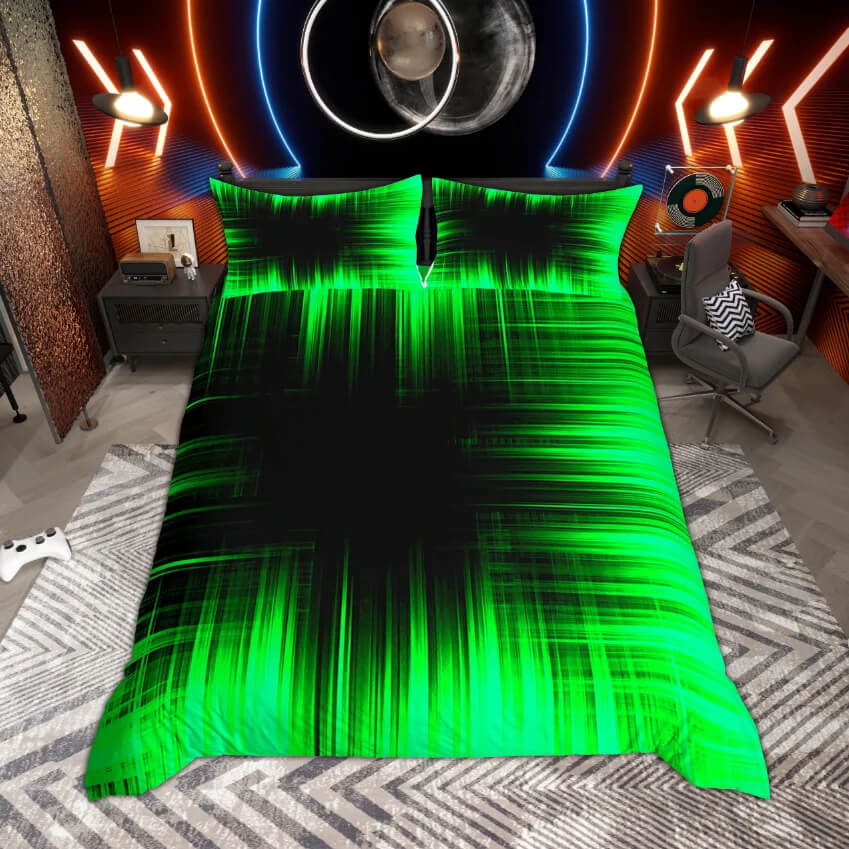 Modern abstract colorful bedding for bedroom decor