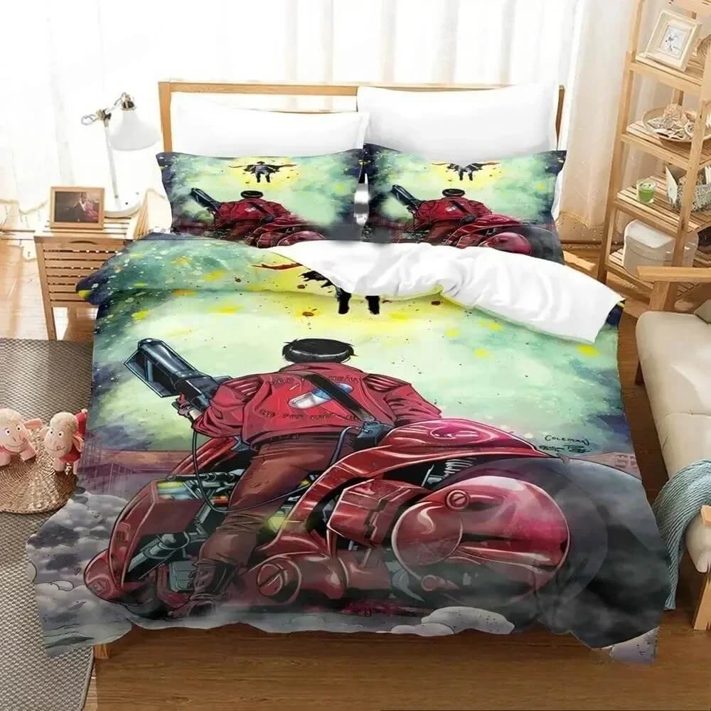 akira anime bedroom decor doona cover