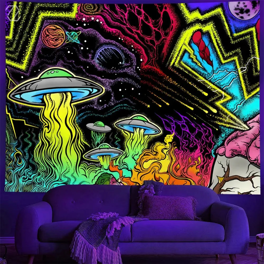 Alien UFO Tapestry My Store