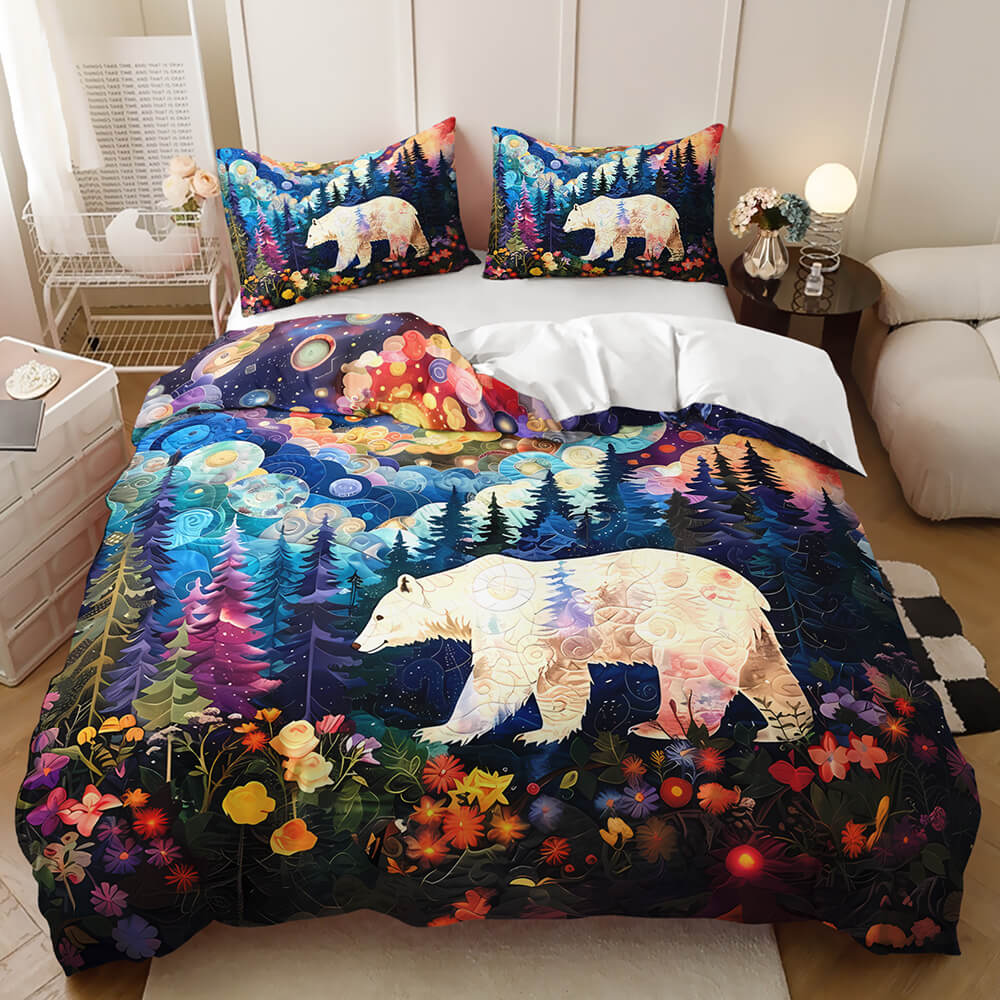 dolphin bear elephant bedding set