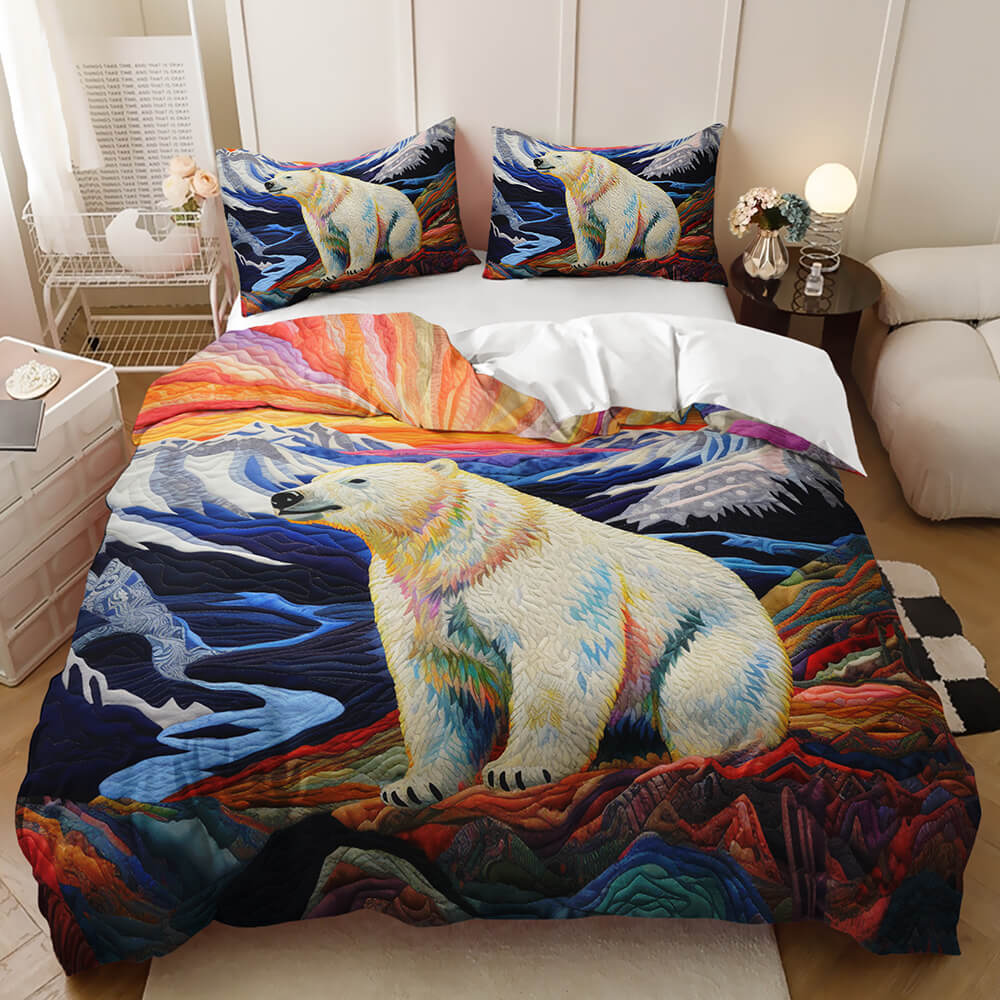 kids animal bear cartoon bedding set