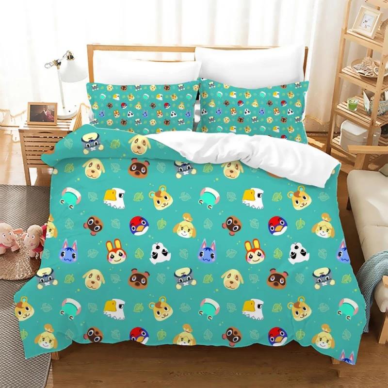 Animal Crossing cartoon doona cover bedroom decor