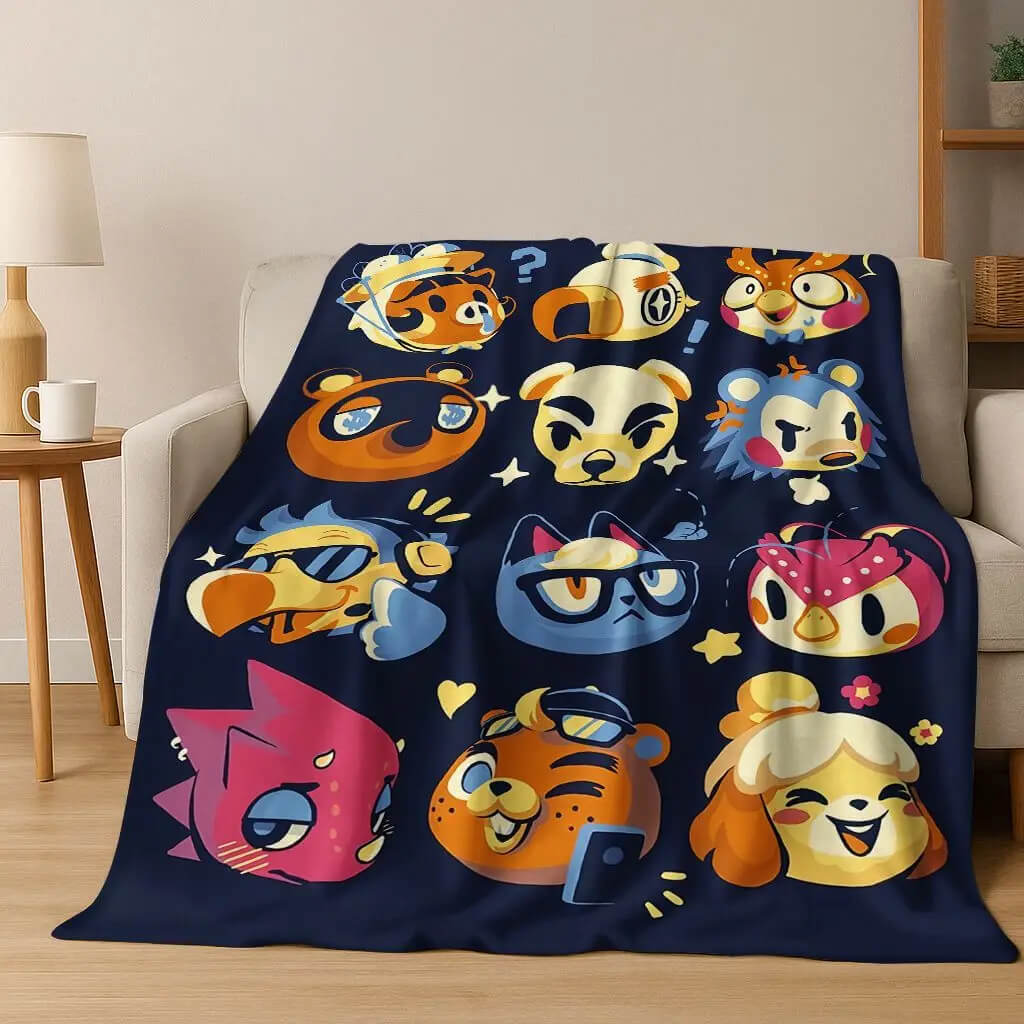 Animal Crossing fan gift plush blanket