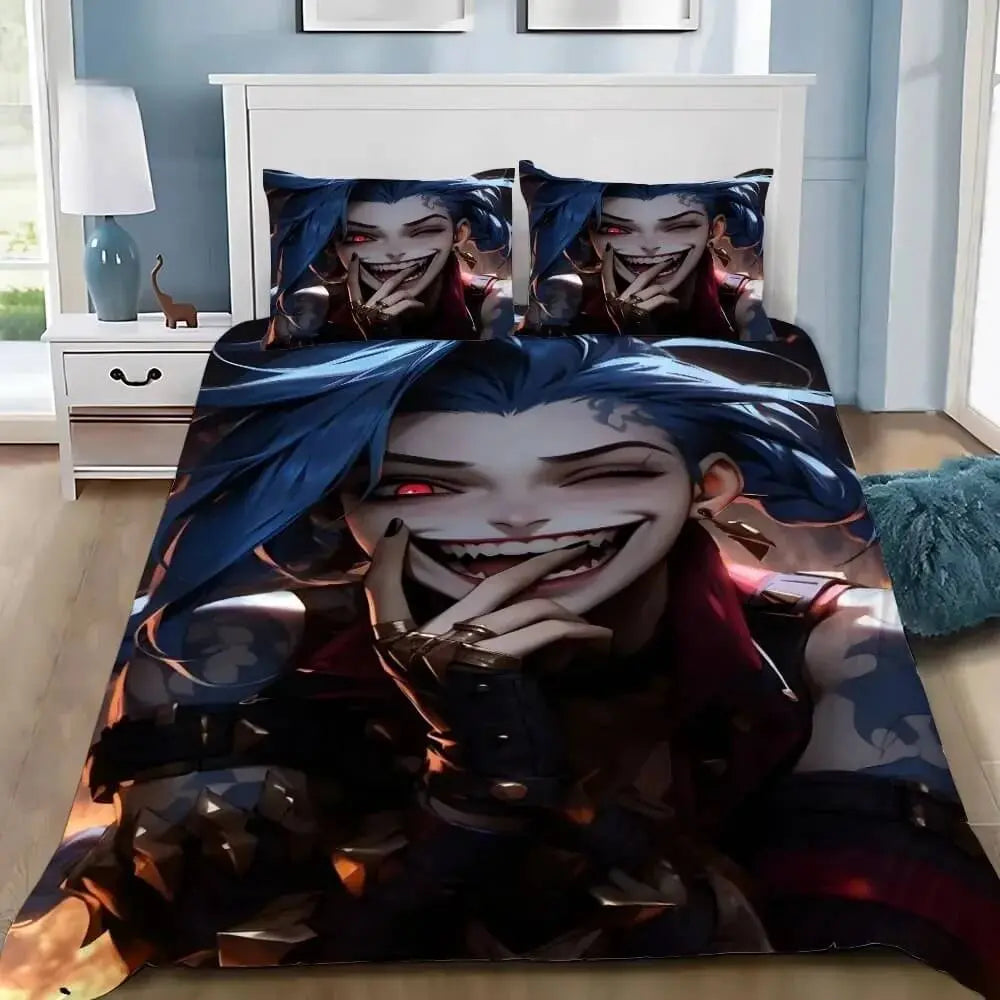 Anime Arcane Jinx 3D Quilt Cover