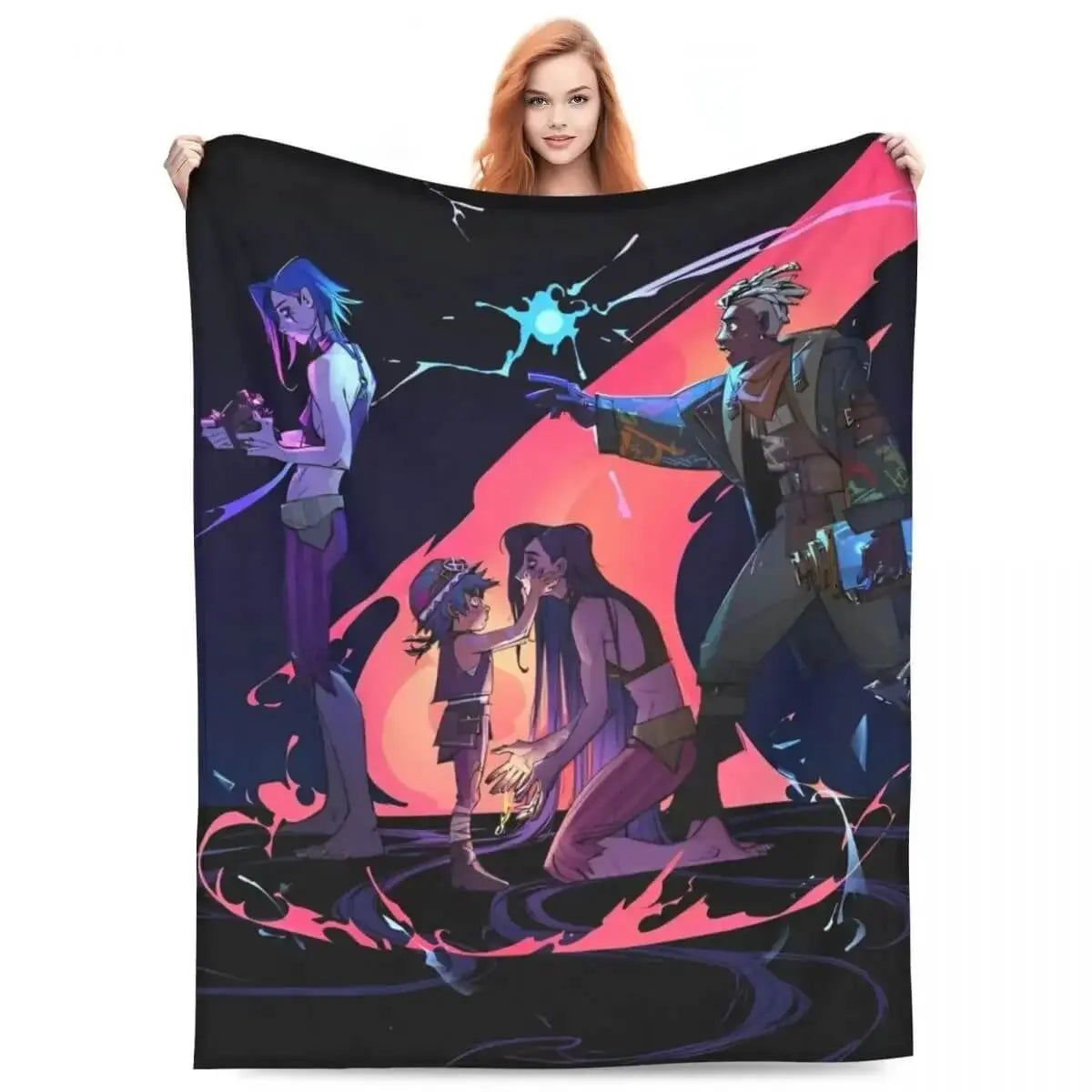 Anime Arcane Jinx Blanket Throw