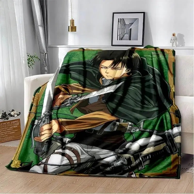 Anime Attack On Titan Levi Throw Blanket