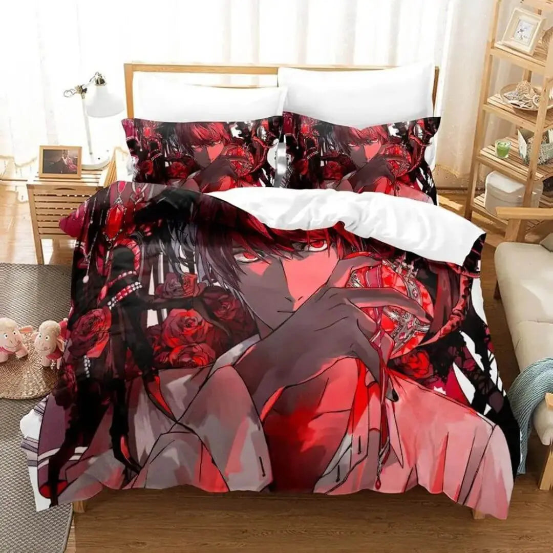 Anime Death Note Kira Quilt Cover